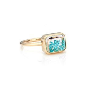 Esmeralda Paraiba Shaker Ring Ring - Moritz Glik Paraiba Paraibas Apura