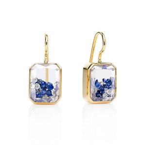 Esmeralda Sapphire Earrings Earrings - Moritz Glik sapphires Core
