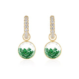 Gala Emerald Shaker Huggies Earrings - Moritz Glik diamonds emeralds Core