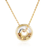 Giro 22 Yellow Pendant Necklace - Moritz Glik Roda Yellow Rose Cut diamonds
