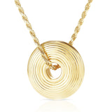 Giro 22mm Yellow Diamonds Necklace - Moritz Glik Roda Yellow Rose Cut diamonds