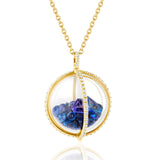 Globe 22 Blue Necklace Necklaces - Moritz Glik fall edit sapphires Core