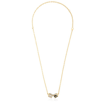 Hex Necklace Black & White Necklace - Moritz Glik diamonds janela black diamond
