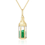 Janela Emerald Pendant Necklace - Moritz Glik emeralds