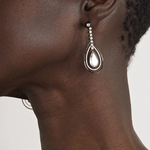 Layered Drops Earrings Earrings - Moritz Glik diamonds Enamel Apura