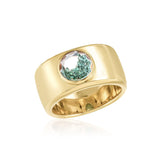 Maroto Cigar Band Emerald Rings - Moritz Glik Elos emeralds Cigar Band