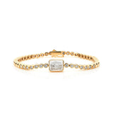 Meia Onda Tennis Bracelet - Cushion Bracelets - Moritz Glik diamonds Apura