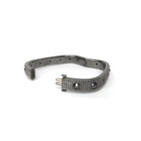Men's Sterling Silver and Black Diamond Bangle Bracelets - Moritz Glik flash sale mixed metals Black Friday