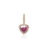 Naipe Ruby Charm Necklaces - Moritz Glik Heart Ready to Ship Charm