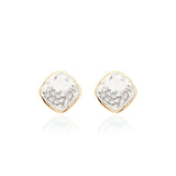 Naipe Shaker Studs Cushion Earrings - Moritz Glik diamonds Core