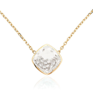 Naipe Twisted Cushion Necklace Necklaces - Moritz Glik diamonds Core