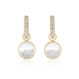 Gala Diamond Shaker Huggies Earrings - Moritz Glik diamonds Hoops Core