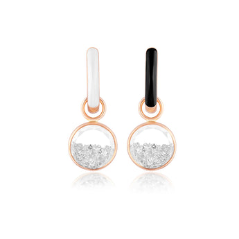 Reversible Enamel Shaker Huggies - Moritz Glik