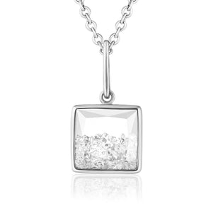 Square Shaker Pendant Necklaces - Moritz Glik diamonds Core