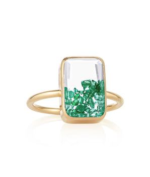 Ten Fourteen Petite Emerald Ring Ring - Moritz Glik emeralds recently added Core