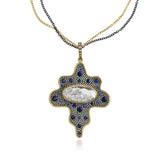 Third Eye Blue Sapphire Pendant Necklaces - Moritz Glik diamonds Ready to Ship Archived
