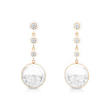 Triple Drop Shaker Earrings Earrings - Moritz Glik diamonds Enamel Apollo