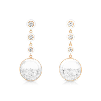 Triple Drop Shaker Earrings Earrings - Moritz Glik diamonds Enamel Apollo
