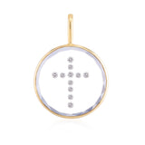 Vitrô Cross Charm - Large Necklaces - Moritz Glik Charms Customize Yours black diamond