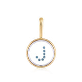 Vitrô Initial Charm - Small Necklaces - Moritz Glik Charms Customize Yours black diamond