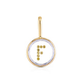 Vitrô Initial Charm - Small Necklaces - Moritz Glik Charms Customize Yours black diamond