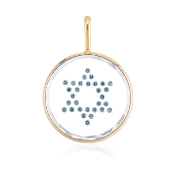 Vitrô Star of David Charm - Large Necklaces - Moritz Glik Charms Customize Yours black diamond