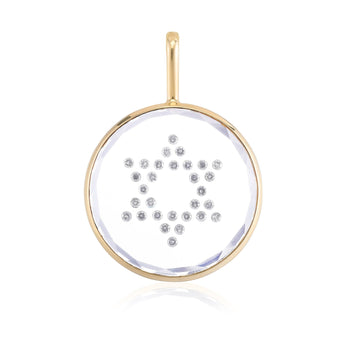 Vitrô Star of David Charm - Large Necklaces - Moritz Glik Charms Customize Yours black diamond