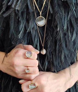 Yellow Diamond Shaker Ring Rings - Moritz Glik diamonds fall edit Core