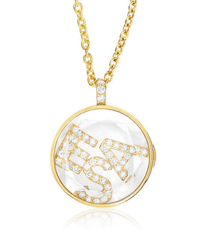 3 Initials Locket 15 Necklaces - Moritz Glik Ready to Ship diamonds