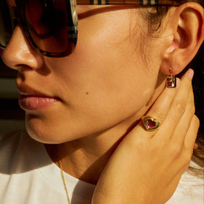 Afeto Signet Ring Ruby