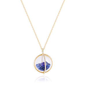 Globe 20 Necklace Blue
