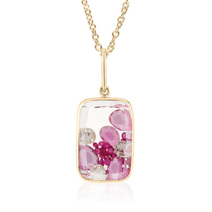 Ten Fourteen Shaker Pendant Ruby