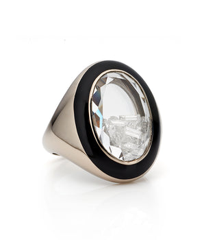 Enamel Signet Ring