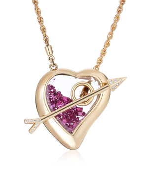 Afago Toggle Necklace Necklaces - Moritz Glik rubies Ruby diamonds