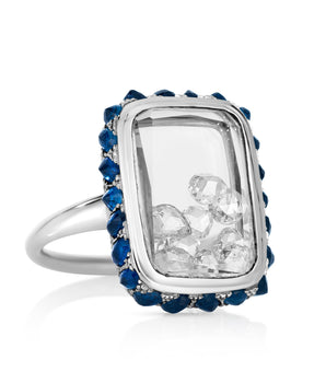 Antique Ring Blue Rings - Moritz Glik Ready to Ship sapphires diamonds