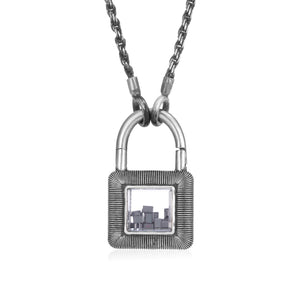 Cadeado Necklace Men's - Moritz Glik black diamond