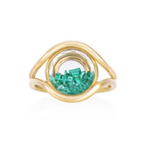 Cascavel Circle Ring Medio Emerald Ring - Moritz Glik diamonds Ready to Ship Cascavel