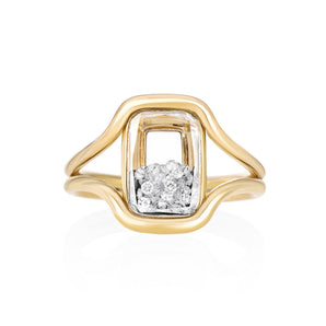 Cascavel Cushion Ring Petite Ring - Moritz Glik diamonds Cascavel