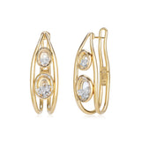 Cascavel Double Hoop Earrings Earrings - Moritz Glik diamonds excluded Cascavel