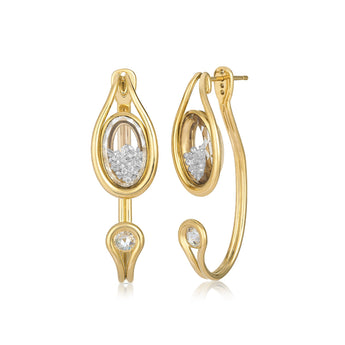 Cascavel Open Earrings Earrings - Moritz Glik diamonds