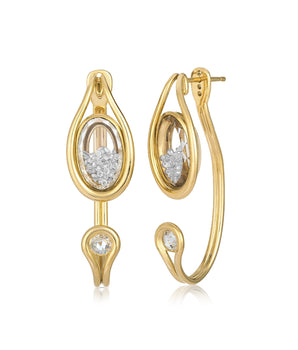 Cascavel Open Earrings Earrings - Moritz Glik diamonds