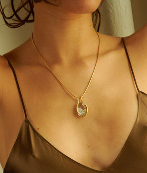 Cascavel Oval Necklace Necklaces - Moritz Glik diamonds