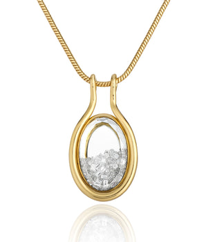 Cascavel Oval Necklace Necklaces - Moritz Glik diamonds