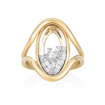 Cascavel Oval Ring Ring - Moritz Glik diamonds Ready to Ship Cascavel