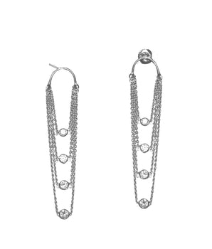 Chandelier Chain Drop Earrings - Moritz Glik diamonds