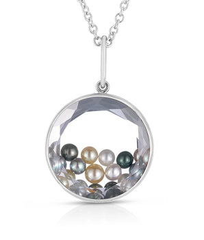 Concha 18 Gray Pearl Necklace Necklaces - Moritz Glik Ready to Ship Pearls