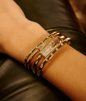 Core Bangle Bracelet Max Bracelets - Moritz Glik Ready to Ship diamonds