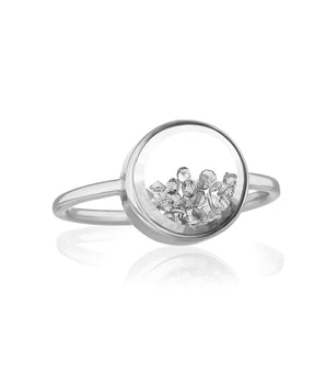 Core Circle Ring Gray - Moritz Glik Ready to Ship diamonds