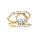 Duo Orbe Gala Ring Ring - Moritz Glik diamonds Ready to Ship Cascavel