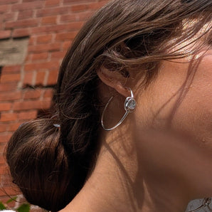 Elo 40 Hoop Earrings Earrings - Moritz Glik Elos Ready to Ship diamonds